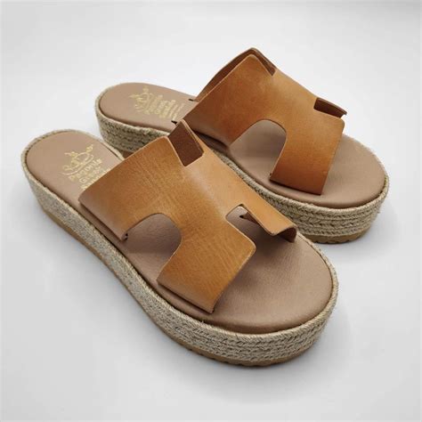 hermes platform slides|best hermes sandals.